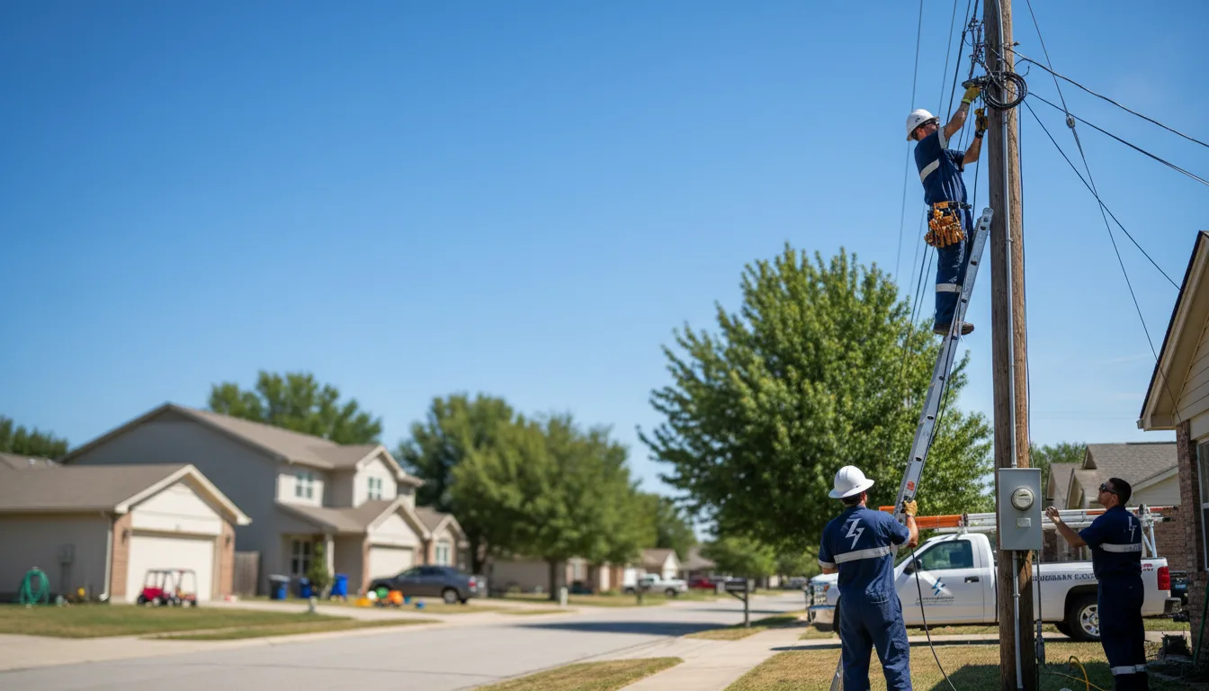 Residential electrician providing installation services in Mosherville, MI